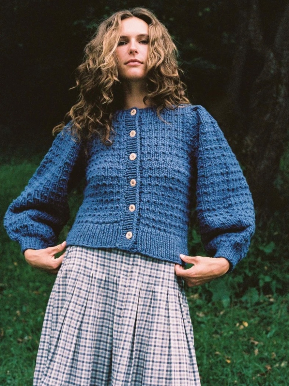 Christy Dawn Nola Cardigan in slate - Picture 3 of 9